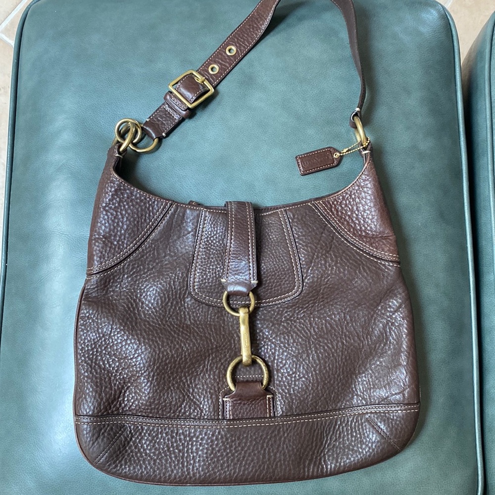 Coach vintage pebbled leather Hampton bag